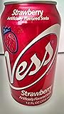 Vess Soda Strawberry 12 Ounce Cans 12 Per Case