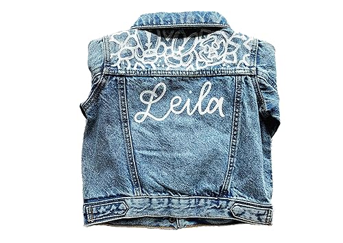 personalised baby denim jacket