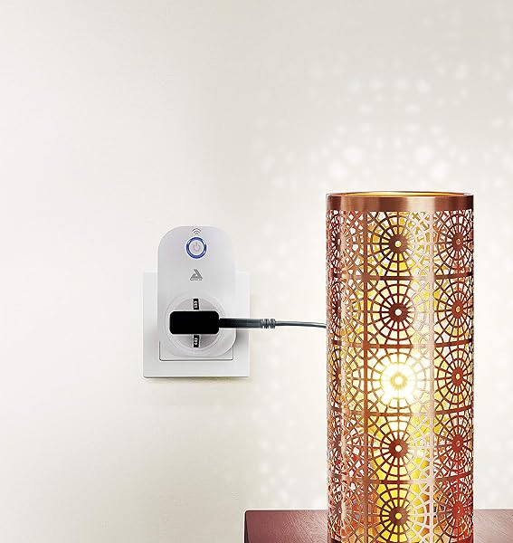 EGLO connect PLUG PLUS enchufe Smart Home para control por voz toma de corriente conWLAN y medidor de energa accesorio Bluetooth para el sistema EGLO connect material plstico color Blanco