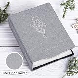 Lanpn Photo Album 3.5x5 50 Pictures 2 Packs Linen Grey 9x13cm Top Loading view 3
