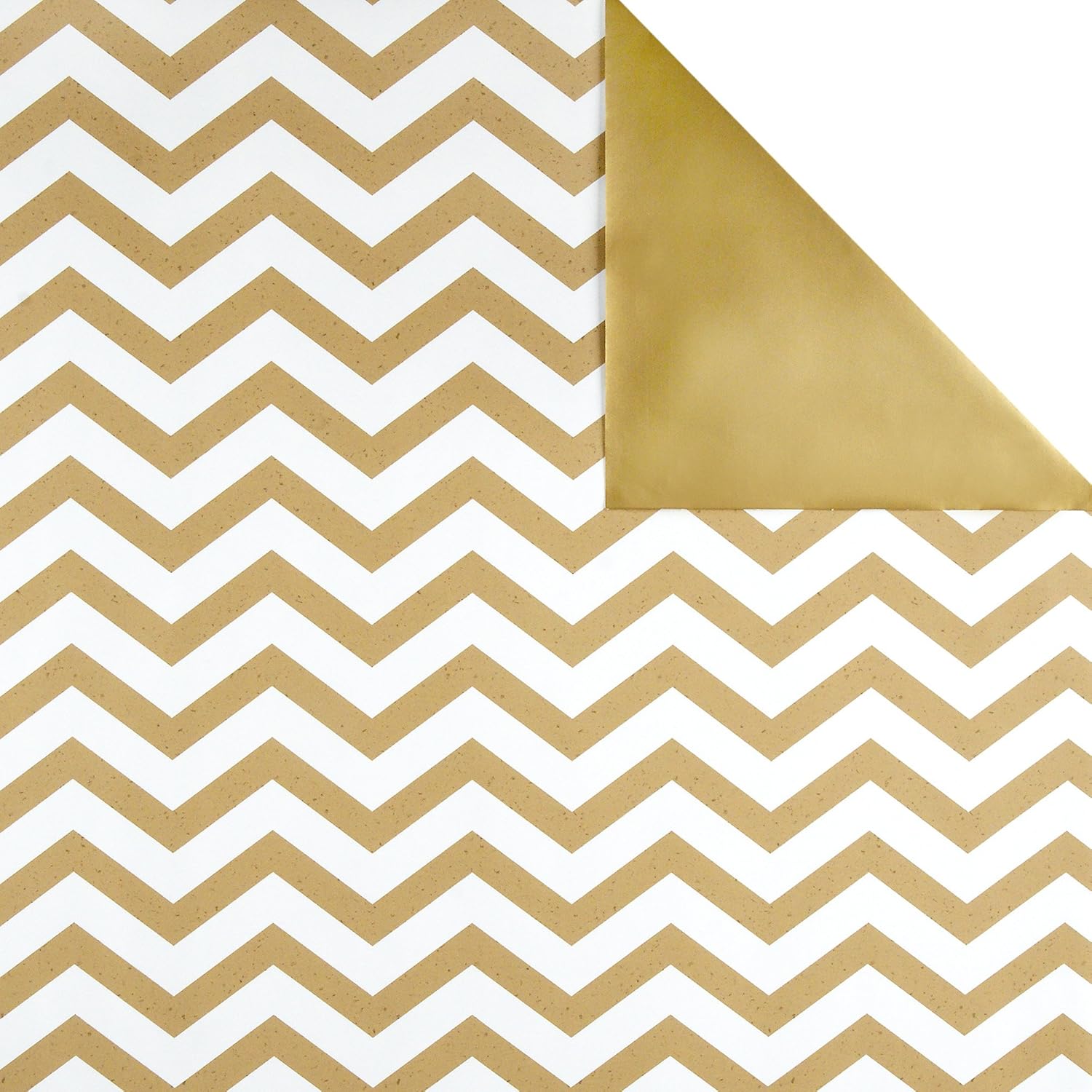 Hallmark Reversible Wrapping Paper, Kraft Gold and Pink (Pack of 3, 120 sq. ft. ttl.) for Mothers Day, Easter, Baby Showers, Birthdays, Weddings, Bridal Showers or Any Occasion: Kitchen & Dining