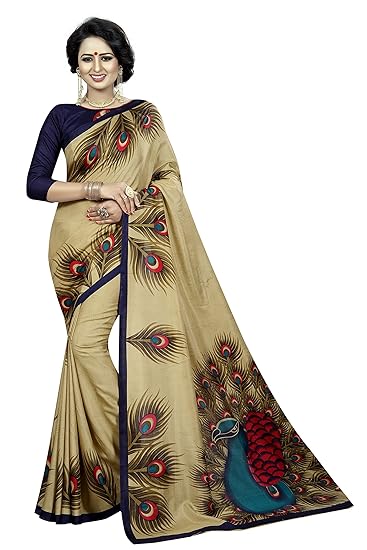 Winza Designer Art Silk with Blouse Piece Saree