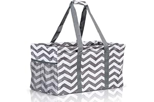 Lucazzi Extra Large Utility Tote Bag - Oversized Collapsible Pool Beach Canvas Basket
