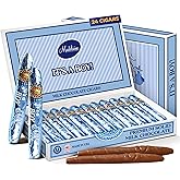 Madelaine Solid Premium Milk Chocolate Cigar Candy – It’s a Boy Baby Shower Party Favors for Boy, Individually Wrapped Chocolate Cigars, Elegant Gift Box – 24 Count