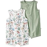 little planet by carter's unisex-baby Romper Made With Organic Cotton