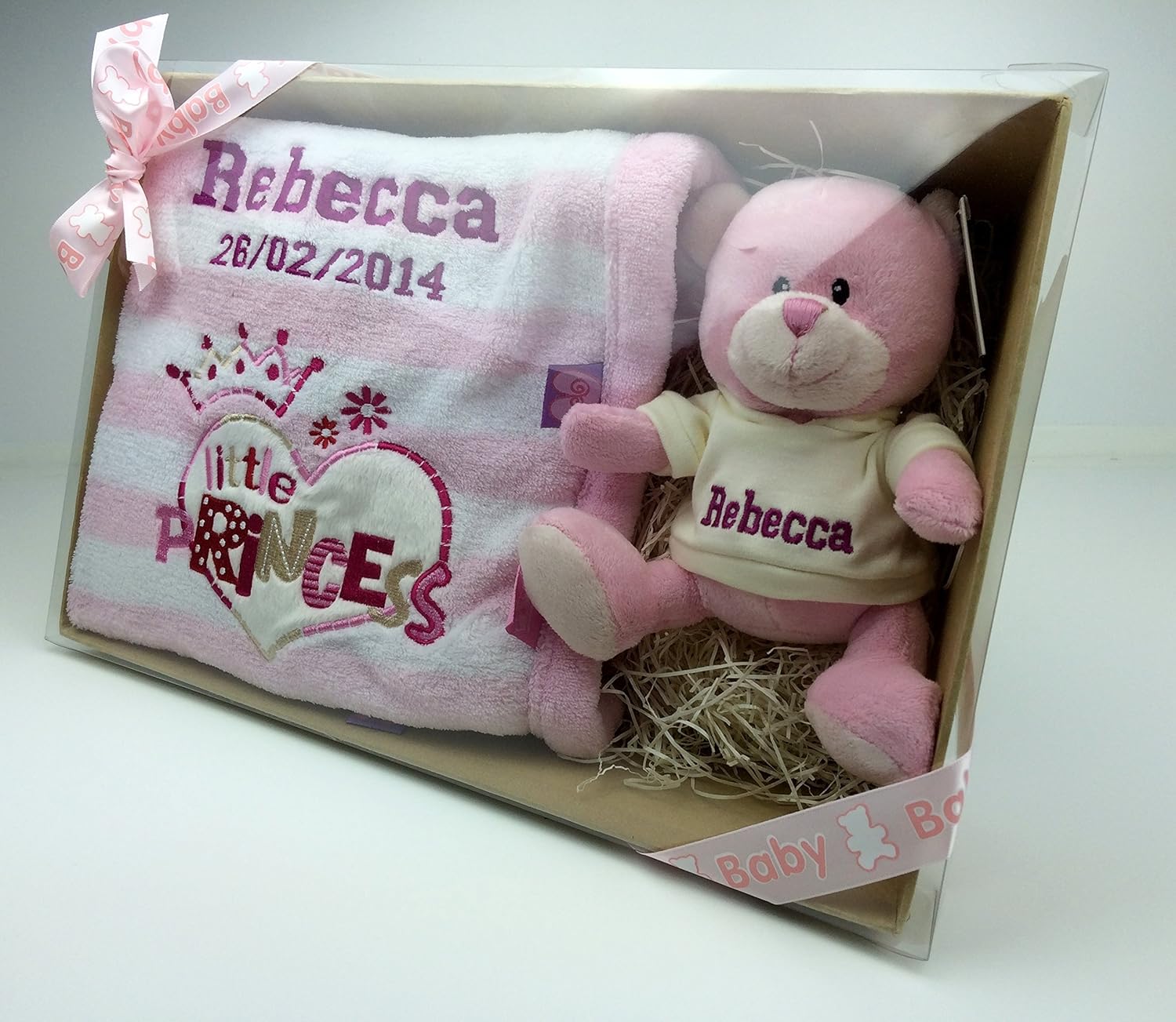 personalised teddy blanket