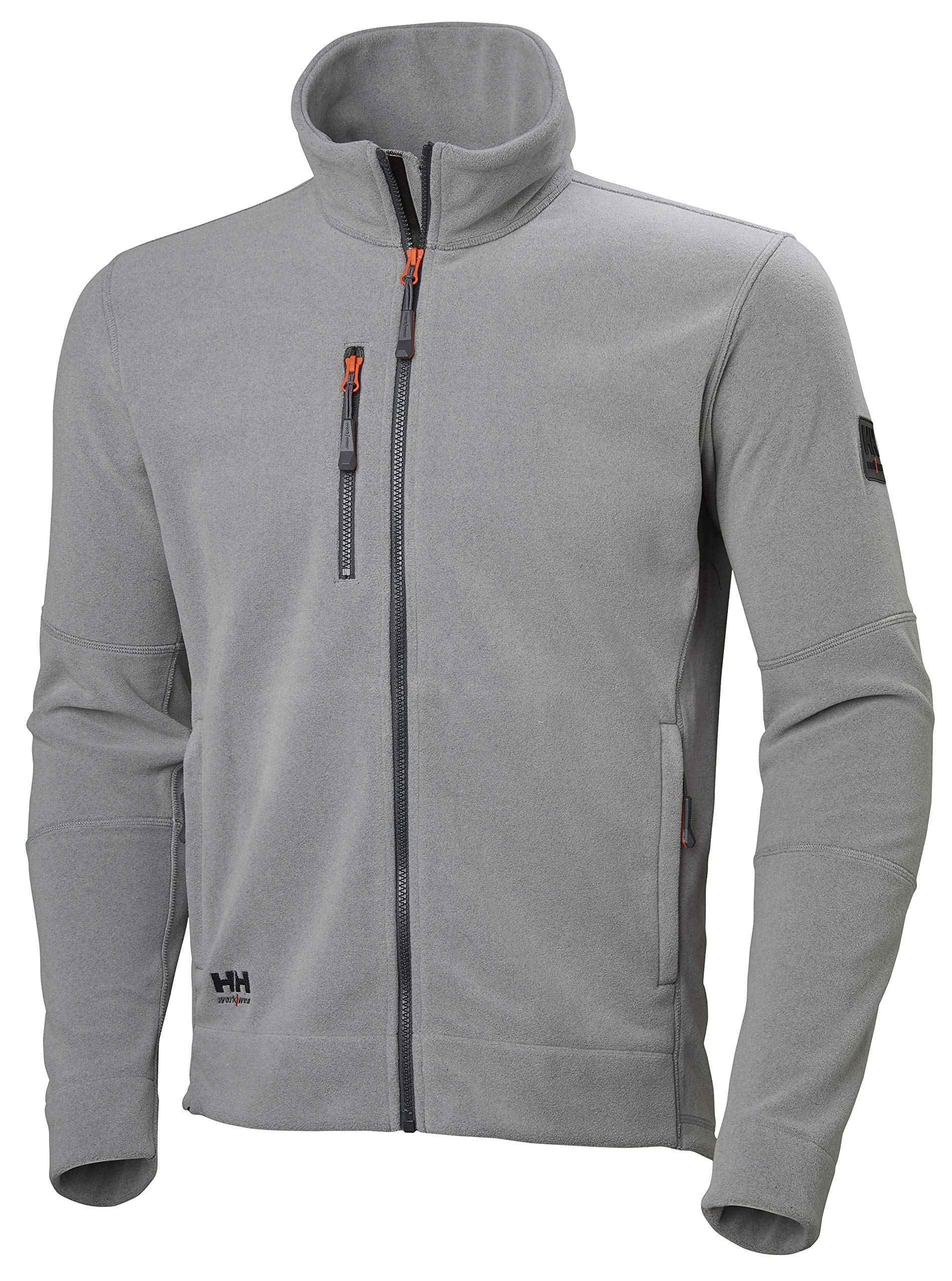 Gilet De Travail Helly Hansen Homme Gris Mélangé - Col Et Ourlets Côtelés, Logo HH Workwear