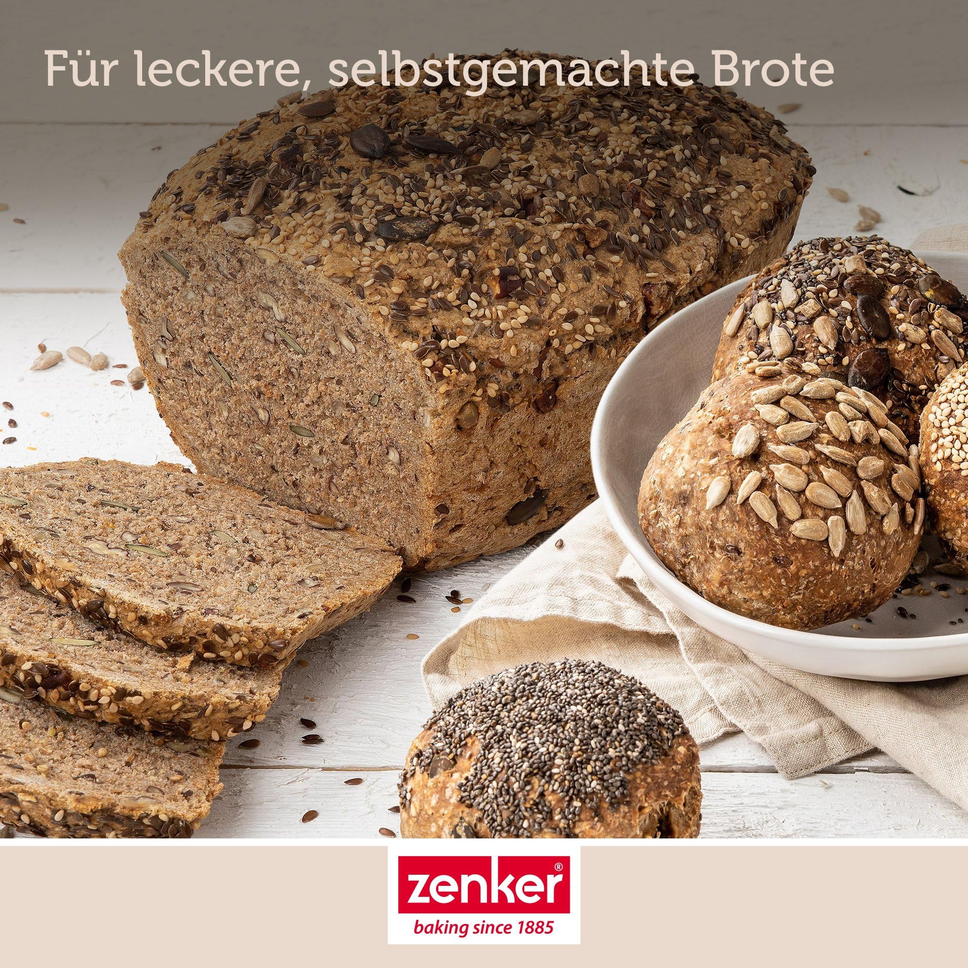 Zenker Brotform oval BLACK METALLIC, Brotbackform mit keramisch verstärkt Antihaftbeschichtung, Kuchenform aus hochwertigem Stahlblech, Backform für Brot (Farbe: Schwarz), Menge: 1 Stück 8