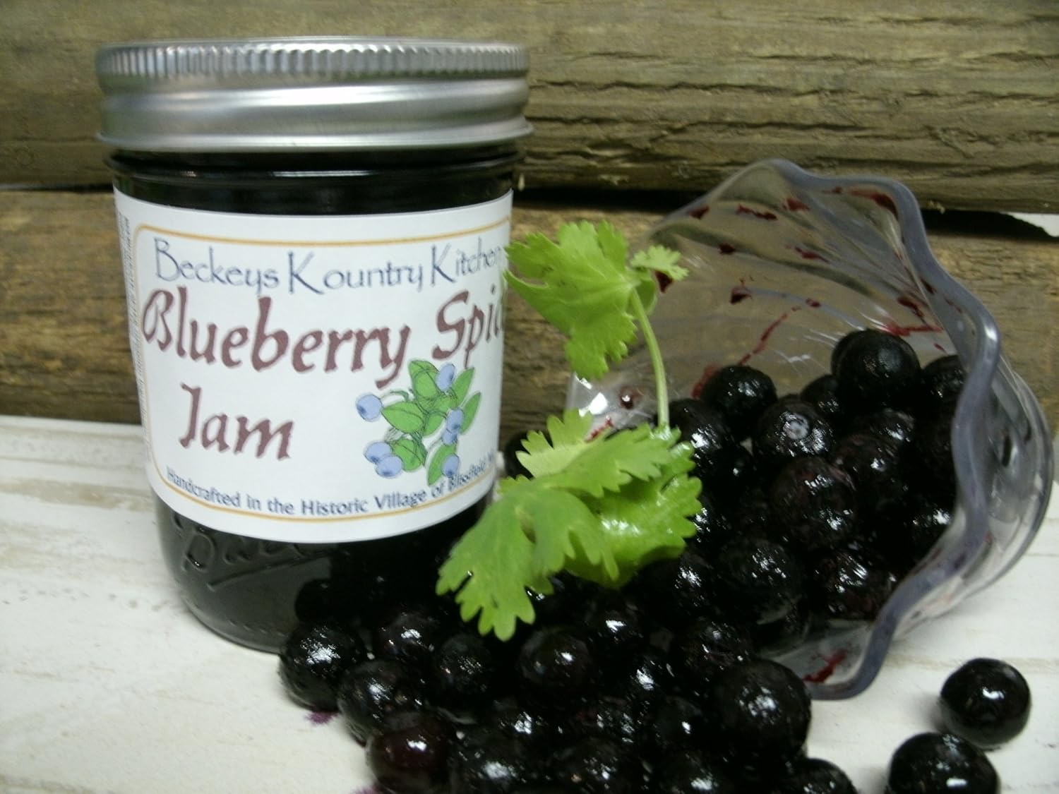 Amazon Com Blueberry Jam Beckeys Kountry Kitchen Homemade Jam