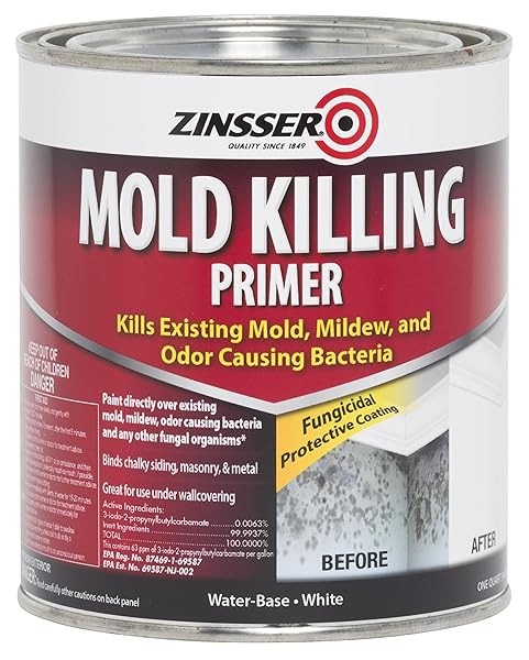 QT ZINSSER 276087 WHITE MOLD KILLING PRIMER WATER-BASED MOLD KILLING PRIMER