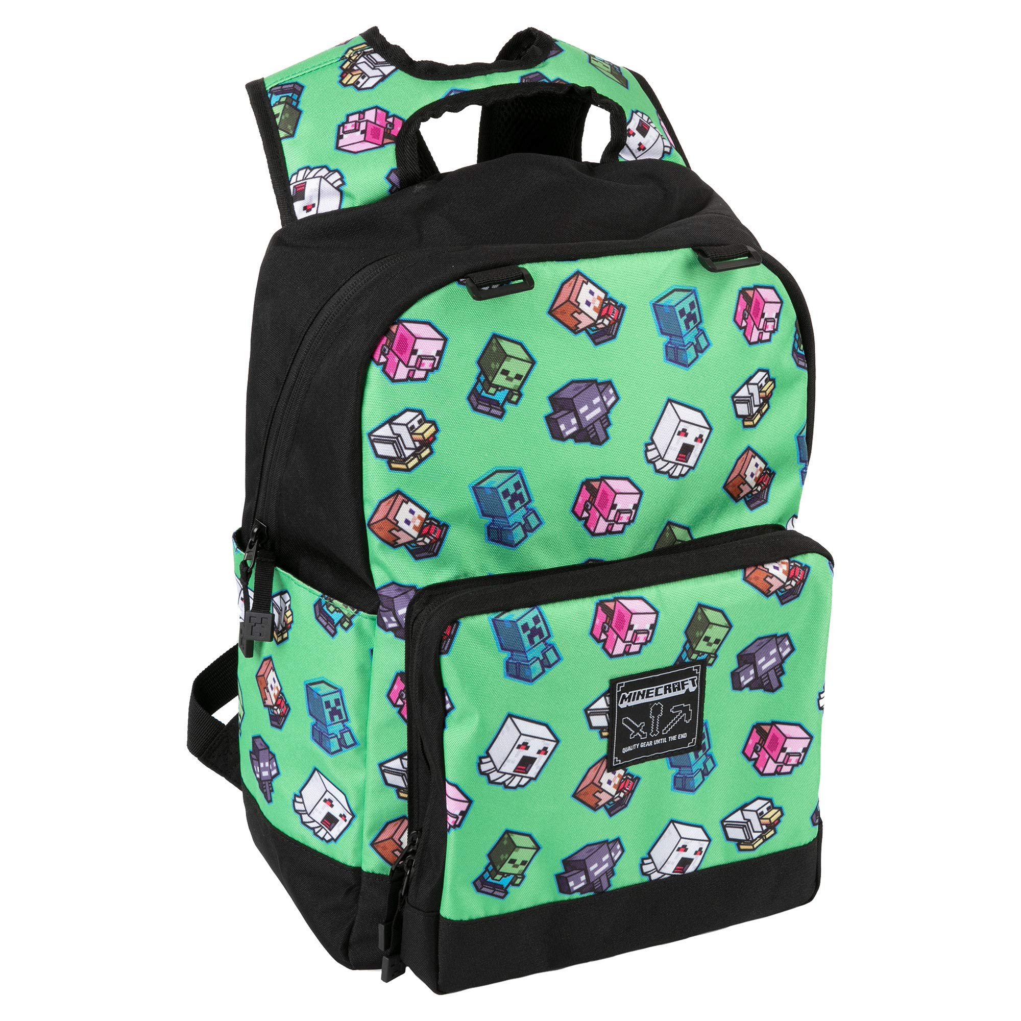 JINX Minecraft 17inch Mini Mobs Cluster Green Backpack