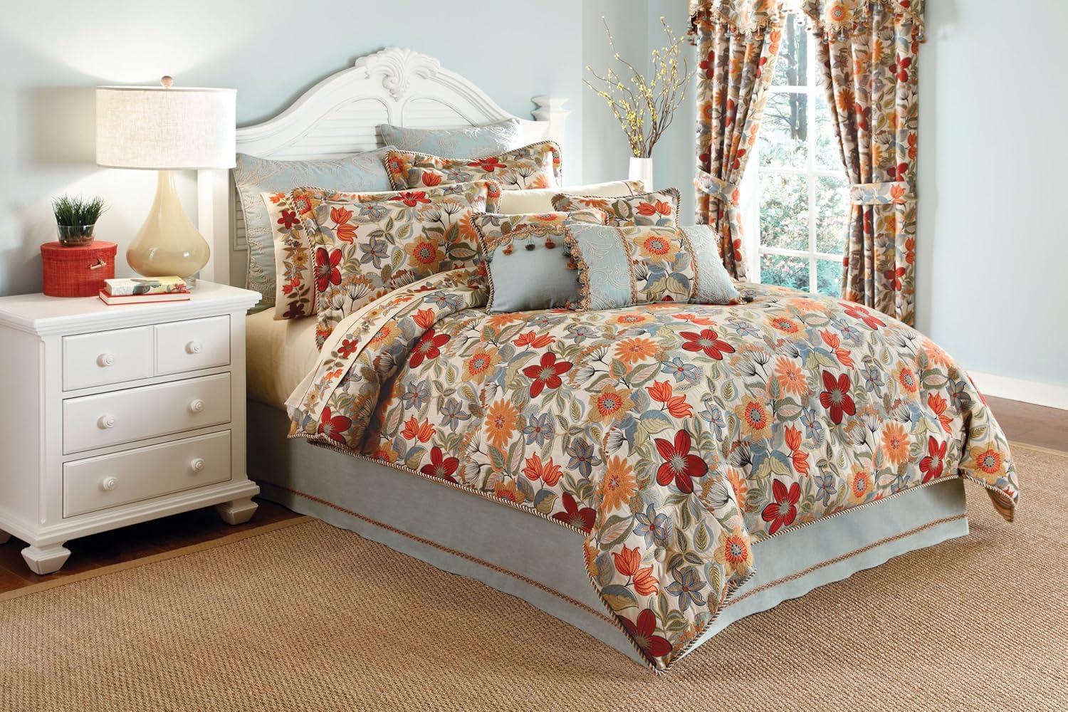 CROSCILL Home Mardi Gras Queen Comforter Set, MultiColor