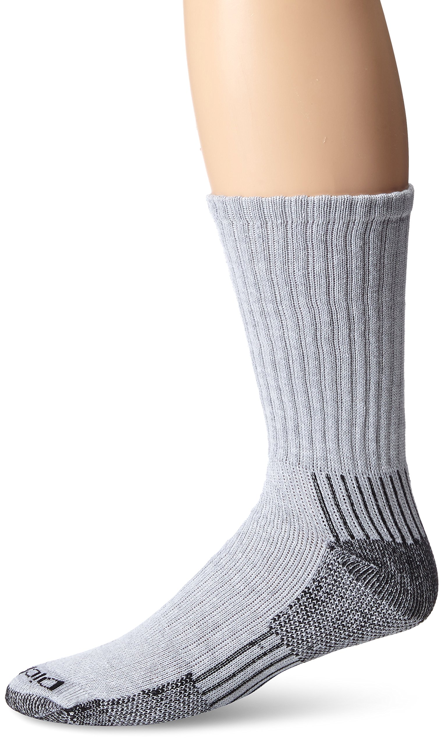 Dickies Men's Work Crew Socks Heavyweight Cushion Ankle 3 Pack, Fits