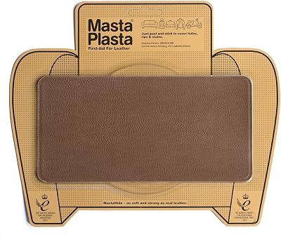MastaPlasta Premium Easy All-in-One Leather Repair Kit Tan 20x10cm