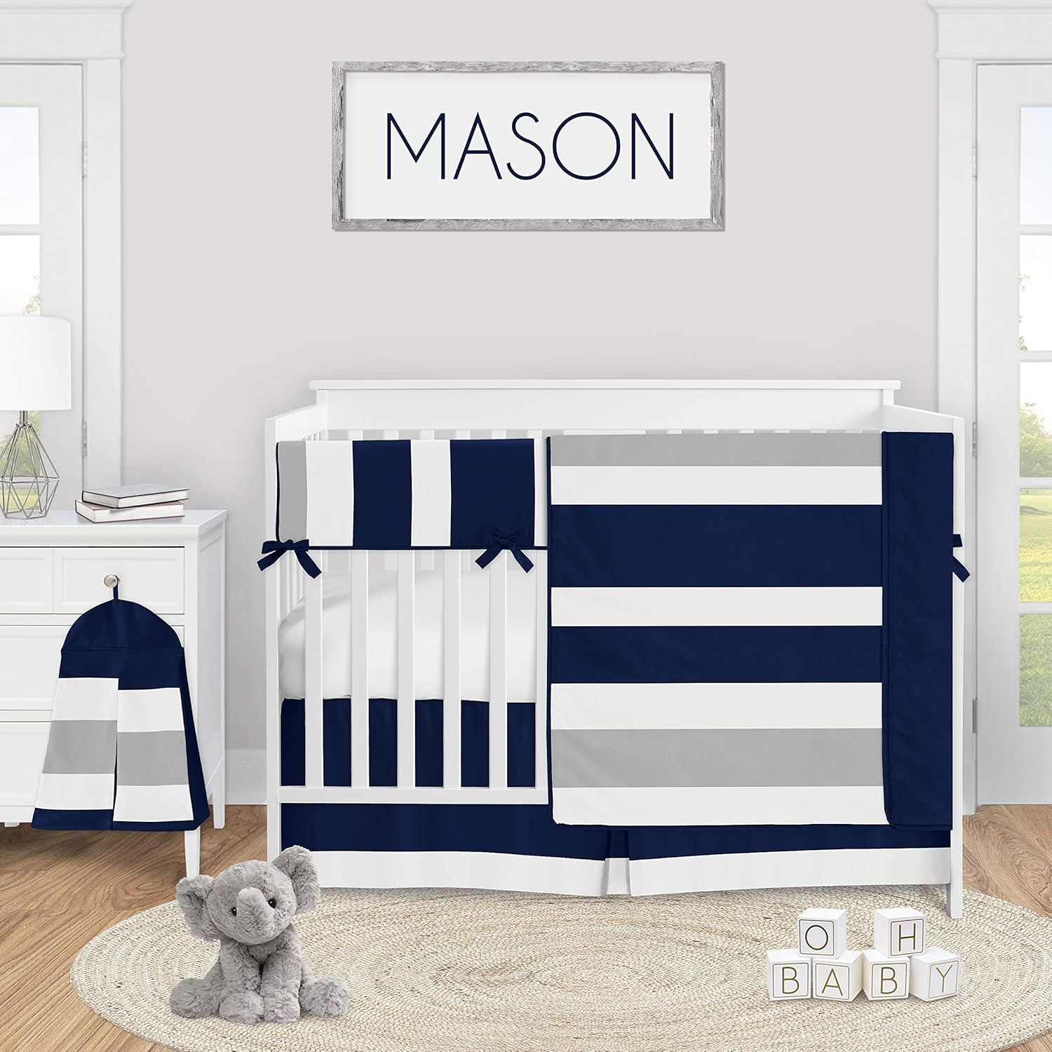 navy blue crib furniture