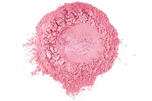 ELECTRIC BLISS BEAUTY 1 oz - Pink Mica Powder - Cosmetic Grade - 25 Colors Available, Use for Cosmetics, Slime, Candles, Paints, Bath Bombs, Epoxy Resin, Soap, Clay, Nail Art, Jewelry (Pink)