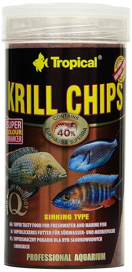 Tropical Krill Chips - Farbverstärkendes Futter mit Krill, 1er Pack (1 x 250 ml)