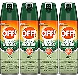 OFF! Deep Woods Insect & Mosquito Repellent VIII, DryTouch Technology, Long Lasting Protection 4 oz. (Pack of 4)