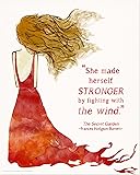 She Made Herself Stronger Children's Literature Inspirational Quote Poster for Home, Classroom or Library Feature a Beloved Secret Garden Quote