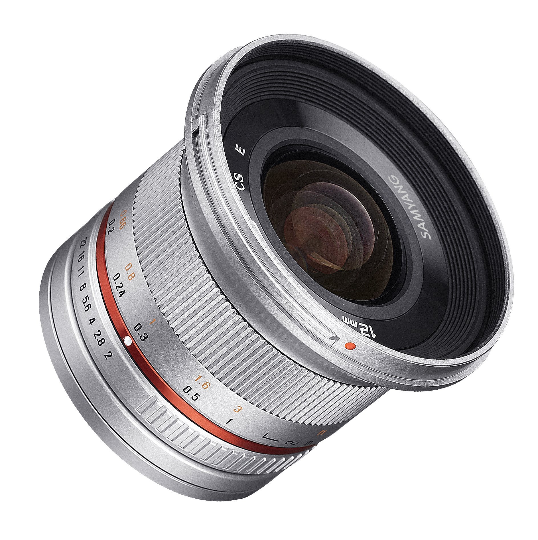 Lente ultra gran angular Samyang SY12M 12 mm F2.0, Sony E (plateado)