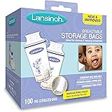 Lansinoh Breastmilk Storage Bags, 100 Count, BPA Free and BPS Free (Packaging May Vary)