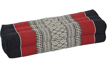 Thaikissen Meditationskissen Nackenkissen 50x15x10 Kissen mit Füllung aus Kapok Yogakissen