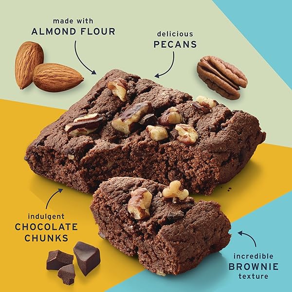 RATIO SOFT BAKED BARS, CHOCOLATE BROWNIE, 1G SUGAR, KETO FRIENDLY, 5.34 OZ (6 BARS)
