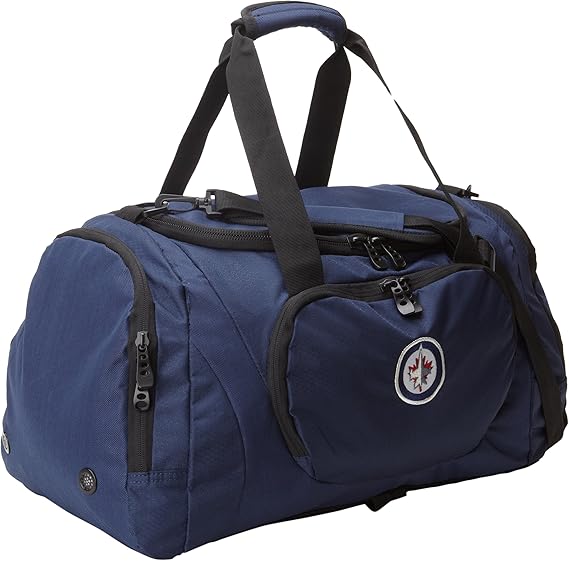 NHL Winnipeg Jets Two Color Duffle Bag Sports Fan Bags