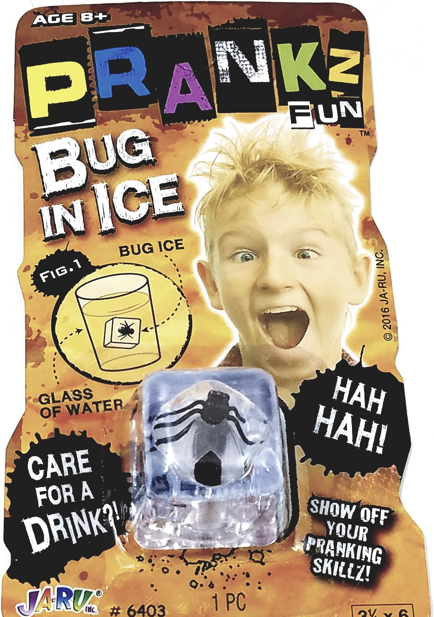 Prankz Fake Fly In The Ice Cube Prank Realistic Looking Bug Inside Plastic Ice Cube Novelty Toy
