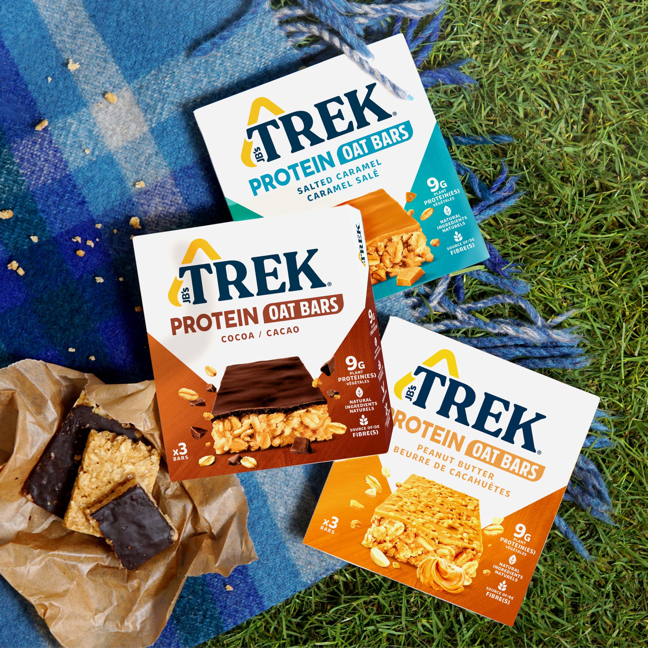 JB's TREK Protein Haferriegel Peanut Butter | Vegan | 16x50g (800g) 3