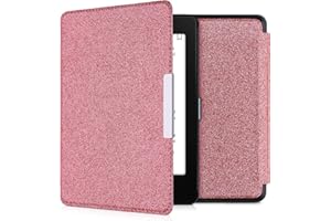 kwmobile Case Compatible with �鶹�� Kindle Paperwhite (10. Gen - 2018) Case - eReader Cover - Glitter Uniform Pink