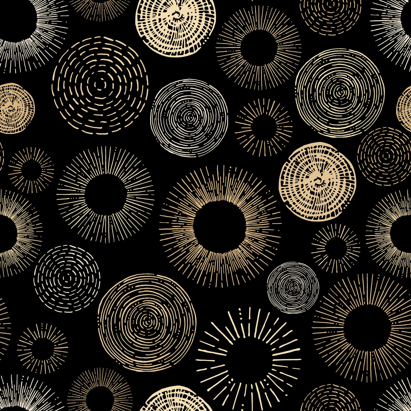 ReWallpaper Peel and Stick Wallpaper Black and Gold Boho Patterned Sticky Back Plastic Roll for Furniture Hallway Geometric Wallpaper Black for Bedroom Teenager Art Deco Removable 44.5cm×3m