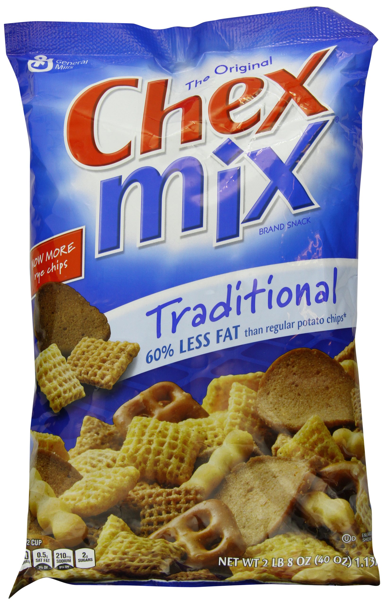 Chex Mix Traditional Snack Mix, Original, 40 Ounce Buy Online in