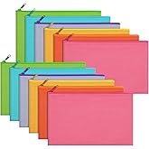 Sinzip 12 Pieces Cotton Canvas Makeup Bag, Multipurpose Cosmetic Bag with Zipper Travel Toiletry Pouch, Blank DIY Craft Bag (Multicolored B, S)