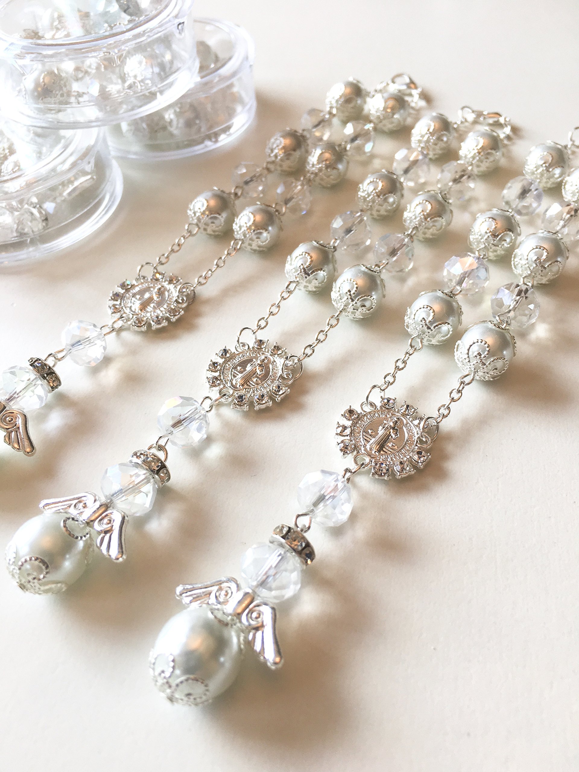 Photo 1 of 12 Baptism White Angel Favors Bracelet Party Favors Bautizo Recuerdos Angel Bracelet