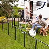 Yaheetech 32 Panel Dog Playpen 100 cm High Heavy Duty Pet Fence Garden view 2