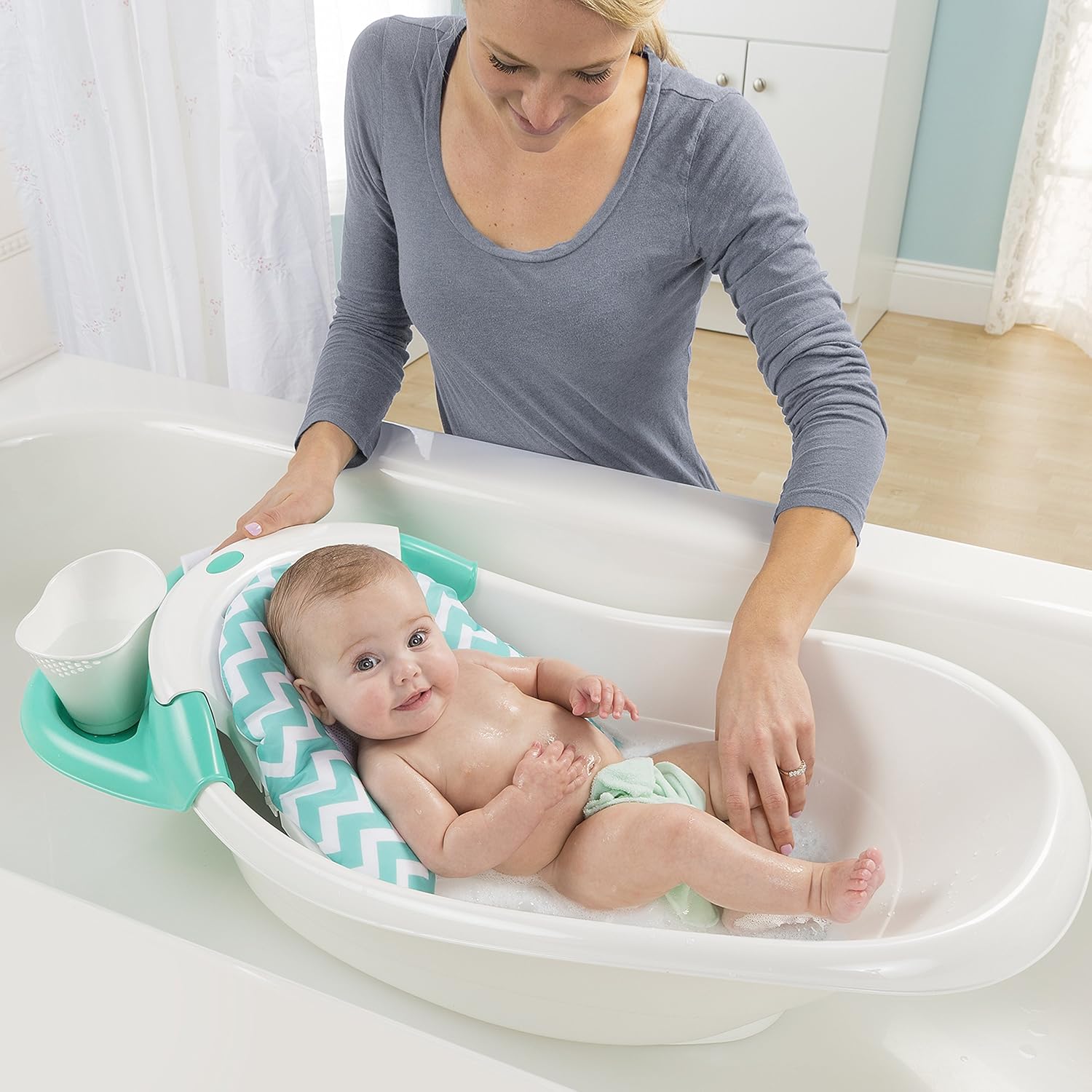 Summer Warming Waterfall Bath Tub Baby