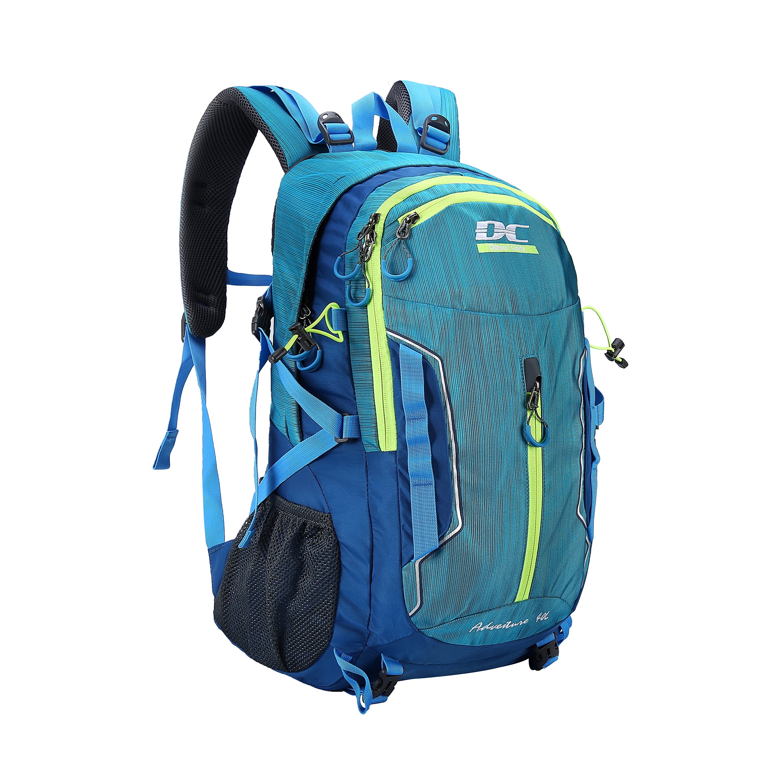 Outdoor Ultralight Waterproof Sport Backpack - Diamond Candy Trekking Rucksack with Rain Cover for Mountaineering Hiking Camping Travel Multi-functional Daypack