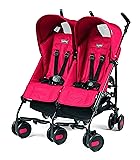 Peg Perego Pliko Mini Twin Baby Stroller, Mod Red