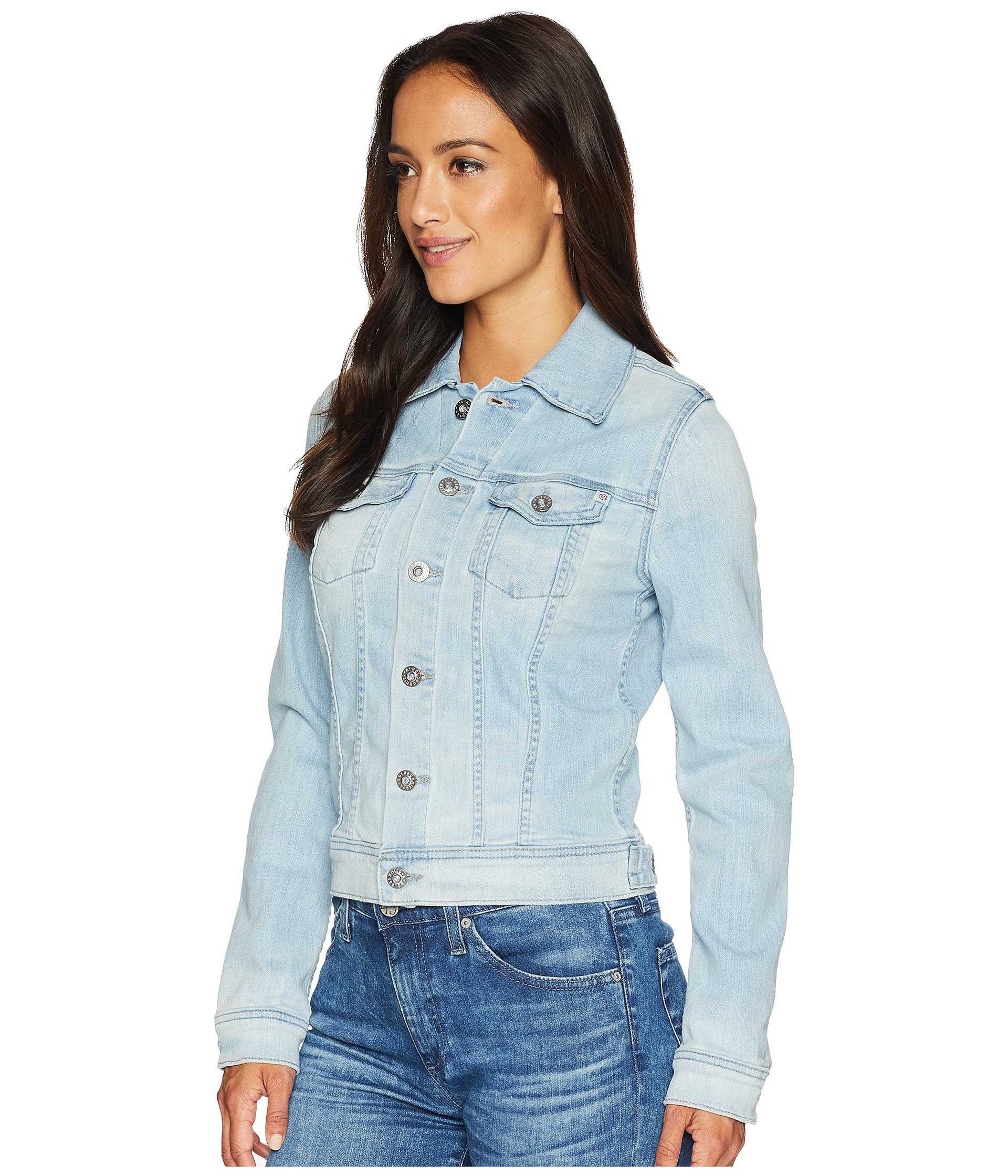 ag robyn denim jacket blue cove