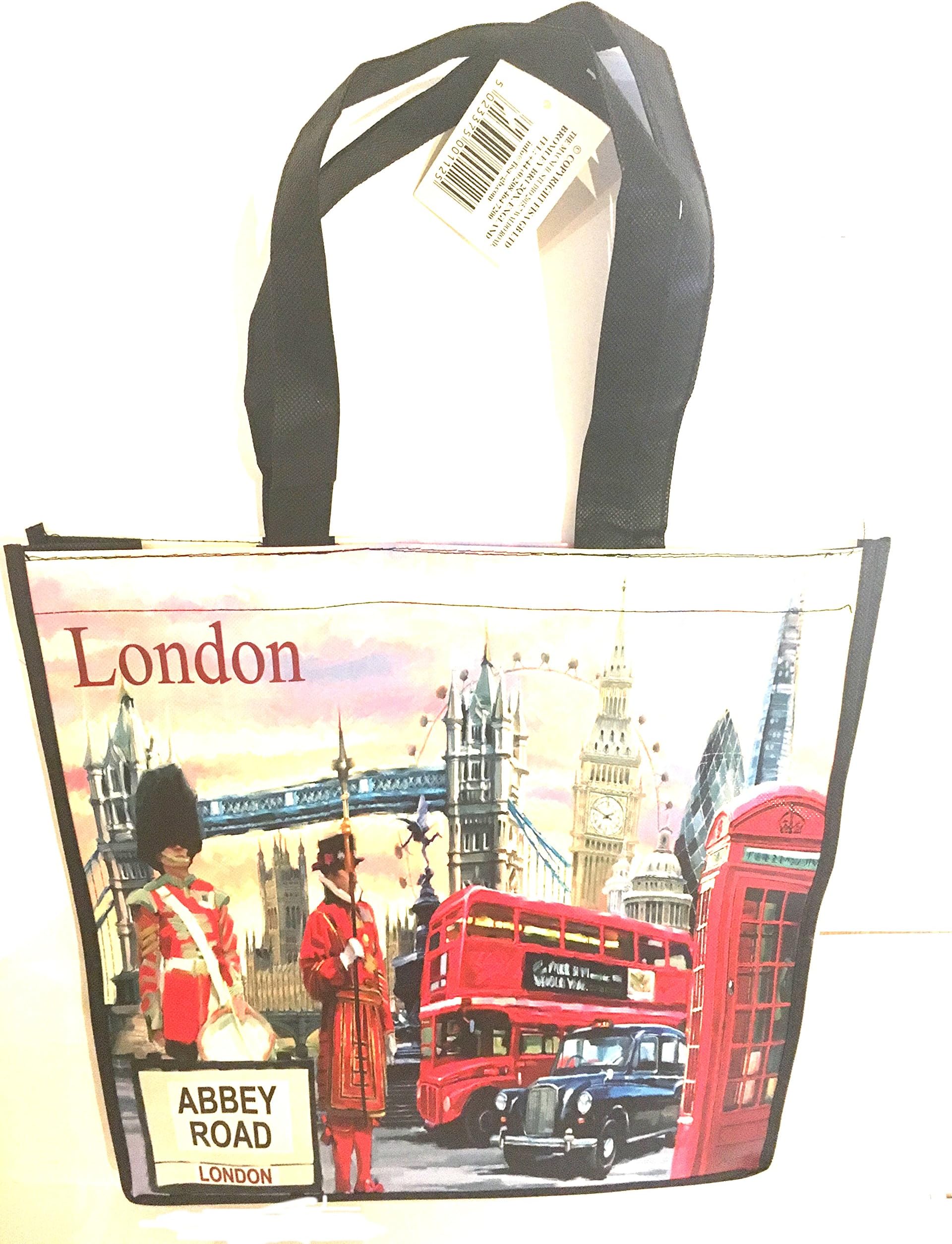 LONDON SOUVENIR PRINTED RE USEABLE SHOPPING/SHOULDER BAG