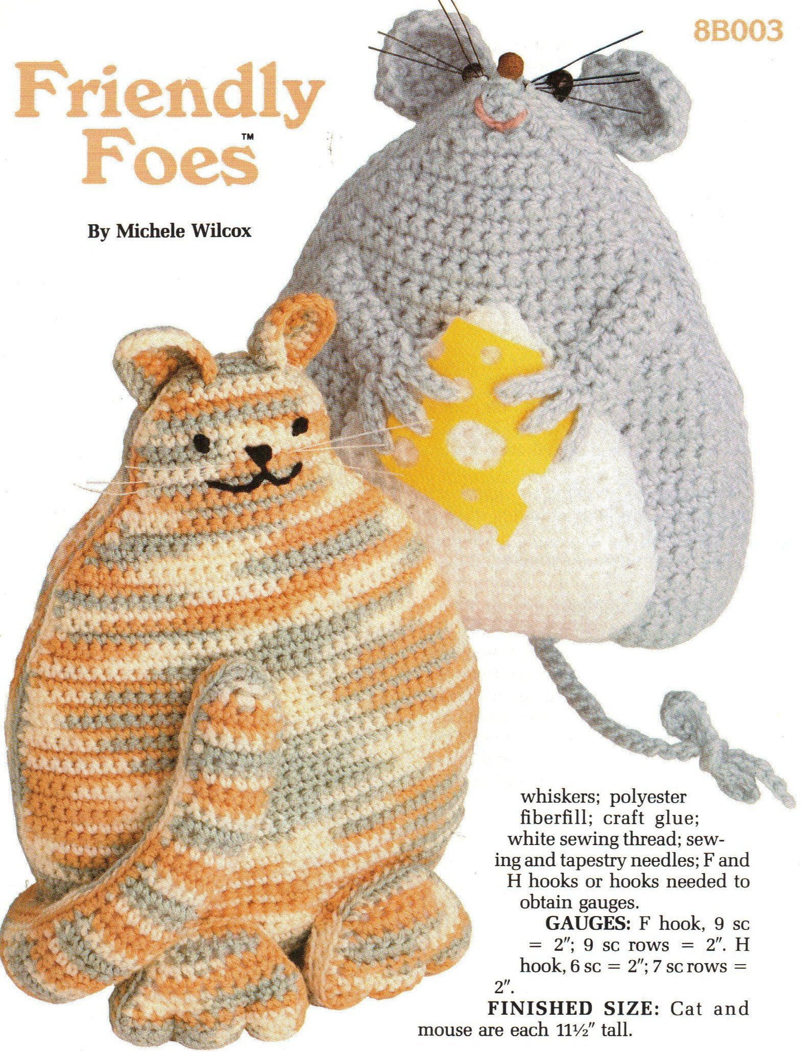 Friendly Foes Crochet Patterns For Soft Pillow Shaped Toys 1