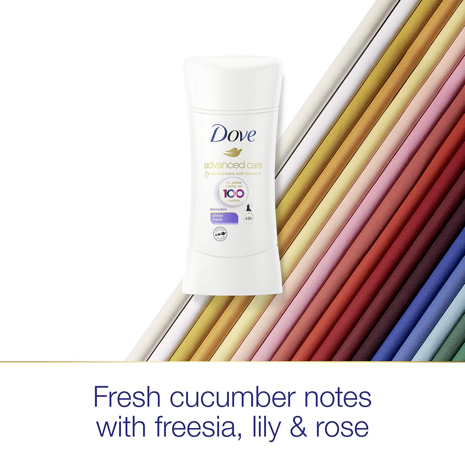 Dove Invisible Stick Antiperspirant Deodorant Sheer Fresh 2.6 oz : Beauty