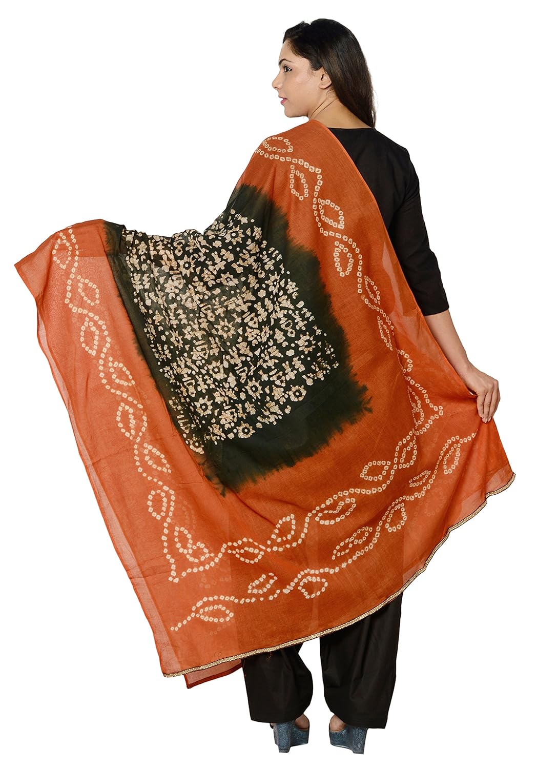lodestone women's cotton batik printed dupatta
