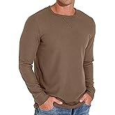 Sailwind Mens Waffle T-Shirt Long Sleeve Lightweight Casual Pullover Tees