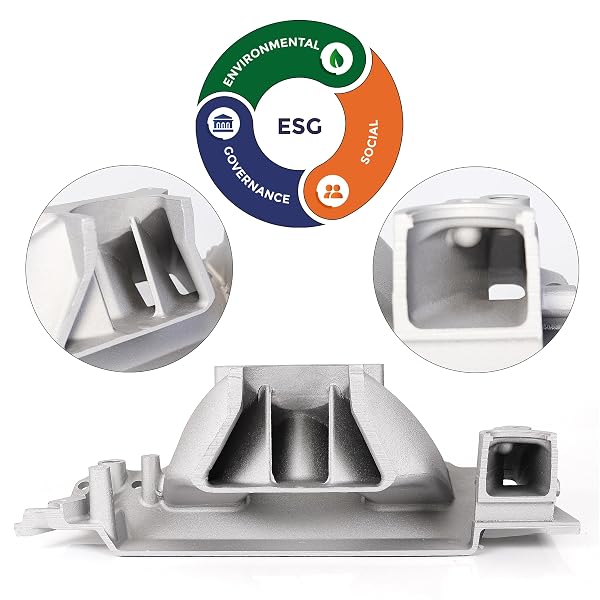 JGHYPERX DM-3812 55026 7576 INTAKE MANIFOLD ALUMINUM DUAL PLANE COMPATIBLE WITH CHRYSLER MOPAR AIR GAP SMALL BLOCK LA MAGNUM DODGE JEEP 1967-2003 318 340 360 1,500-6,500 RPM SILVER