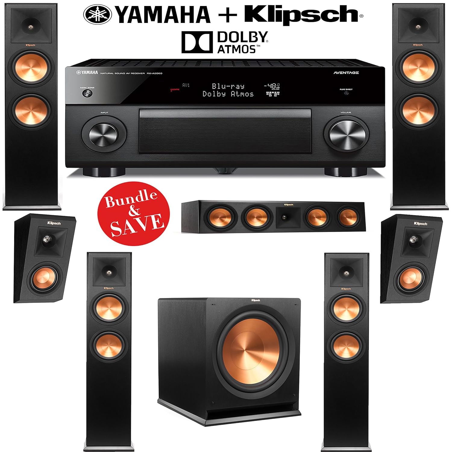 Klipsch Rp 280fa 512 Dolby Atmos Home Theater #yamaha #aventage #vs #denon Klipsch Rp 280fa 512 Dolby Atmos Home Theater