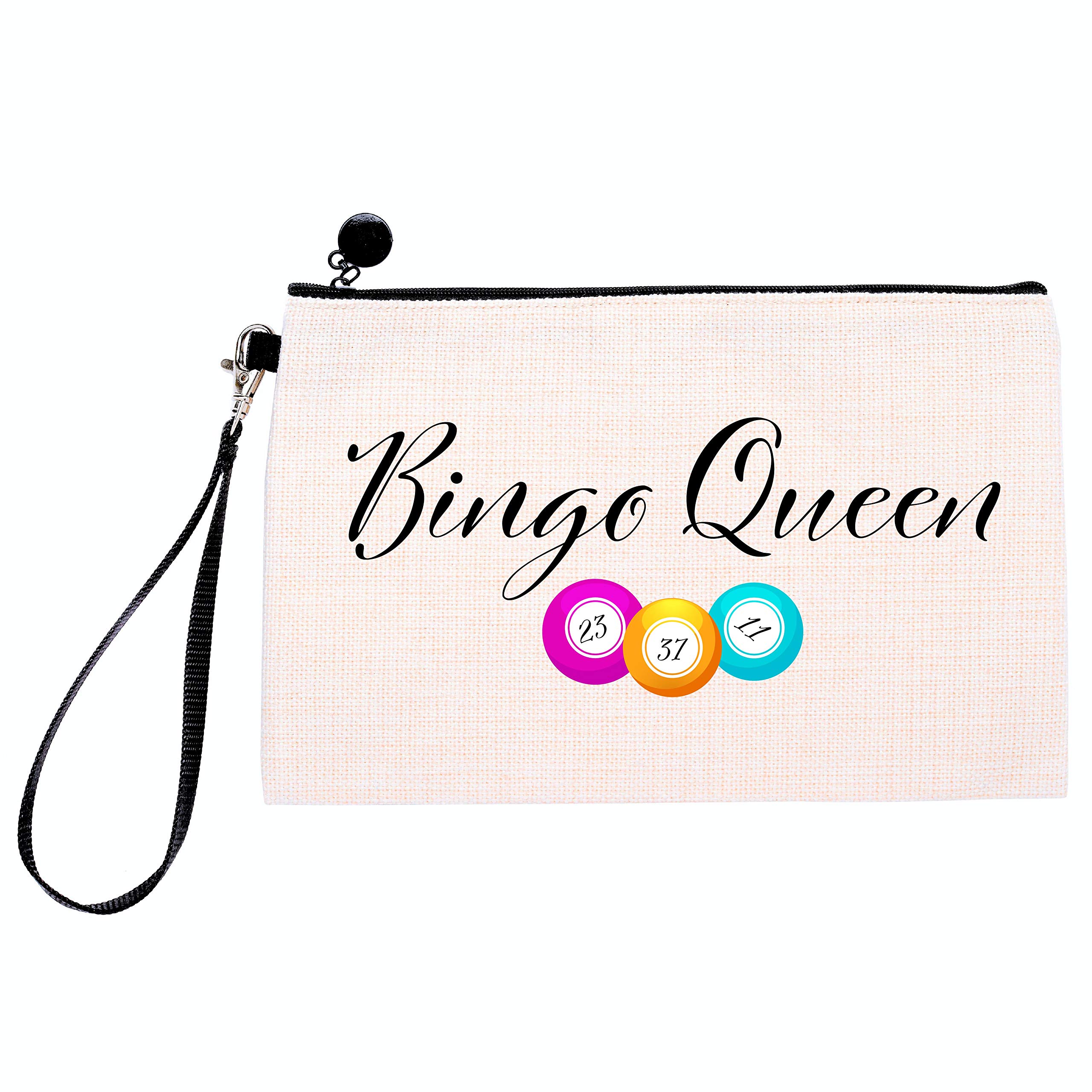 Bingo Queen Linen Style Dabbers Bag Case Pouch Gift
