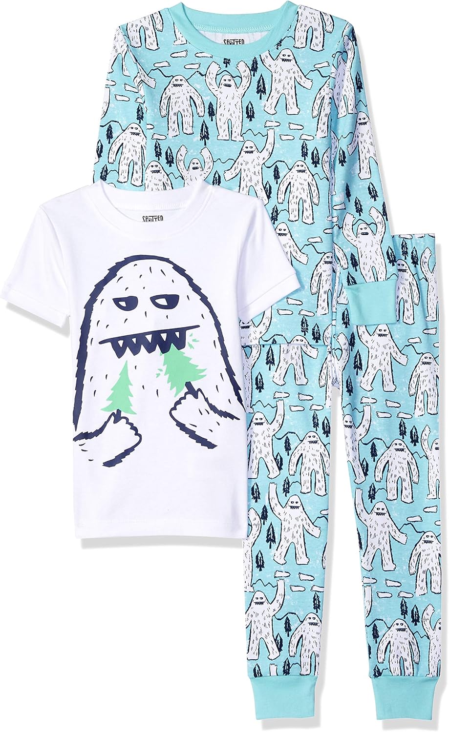 Amazon Brand - Spotted Zebra Boy's Snug-Fit Cotton Pajamas Sleepwear Sets