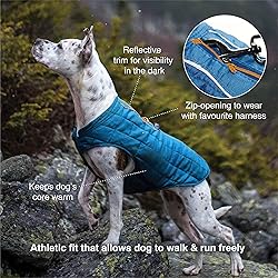 Kurgo Loft Dog Jacket, Reversible Dog Coat, Wear